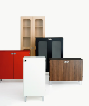 2K-SKÅP - Wood veneer highboard / office storage unit by Karl Andersson - view 3